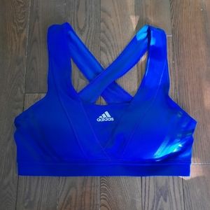 Adidas Supernova Sports Bra, Size Medium, Blue